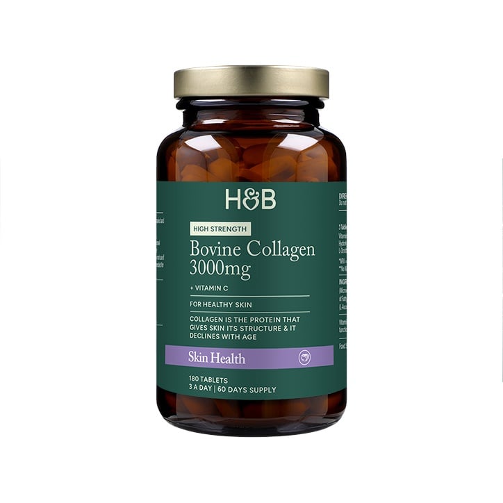 Телешки хидролизиран колаген (Bovine Collagen) 1000мг 180 таблетки, H&B
