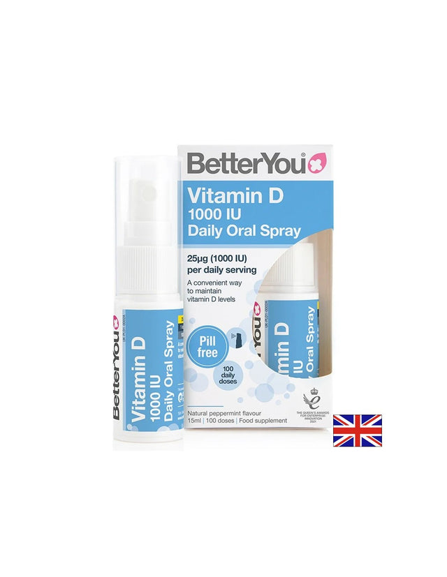 Витамин D3 – Имунитет и здрави кости, 1000 IU, 100 впръсквания, спрей 15 ml - Feel You