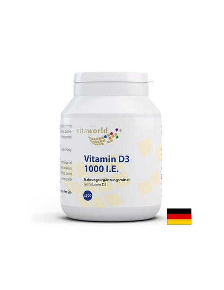 Имунитет - Витамин D3, 1000 IU/25 µg x 200 таблетки - Feel You