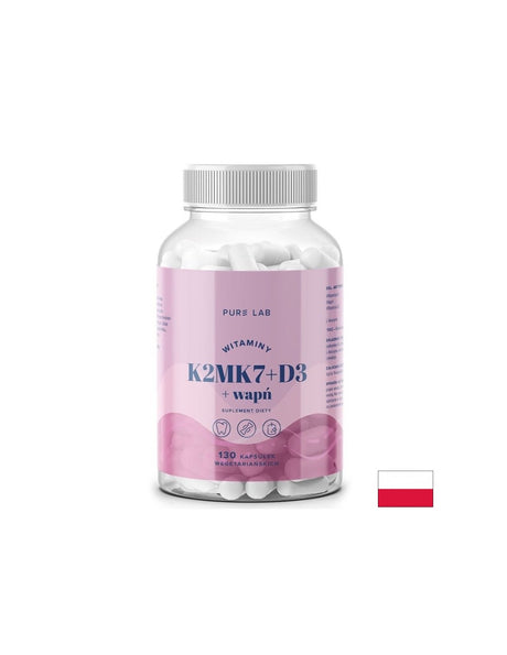Витамин D3 1000 IU + K2 37.5µg и Калций– Здрави кости и зъби, 130 капсули - Feel You