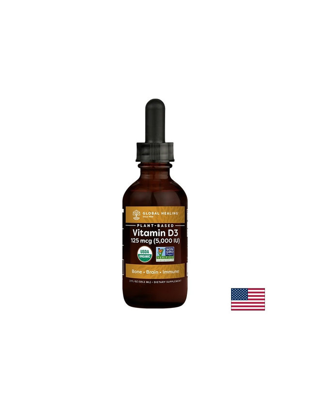 Кости и зъби - Витамин D3, 125 µg 5000 IU x 59.2 ml капки - Feel You