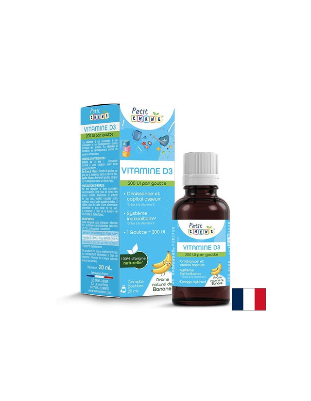 Витамин D3 5 µg – Кости и имунитет за деца, 20 ml капки - Feel You
