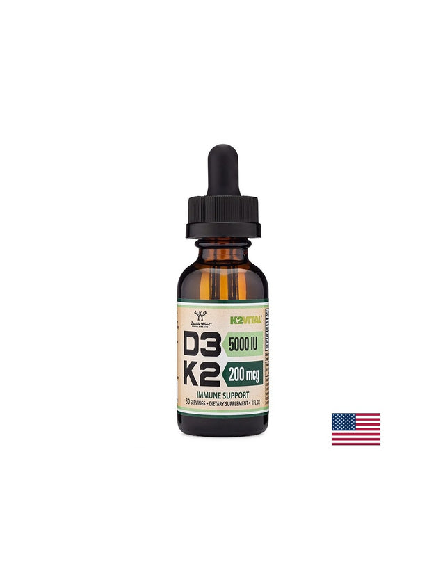 Грижа за костите - Витамин D3 5000 IU + K2 200 µg, капки, 29.6 ml - Feel You