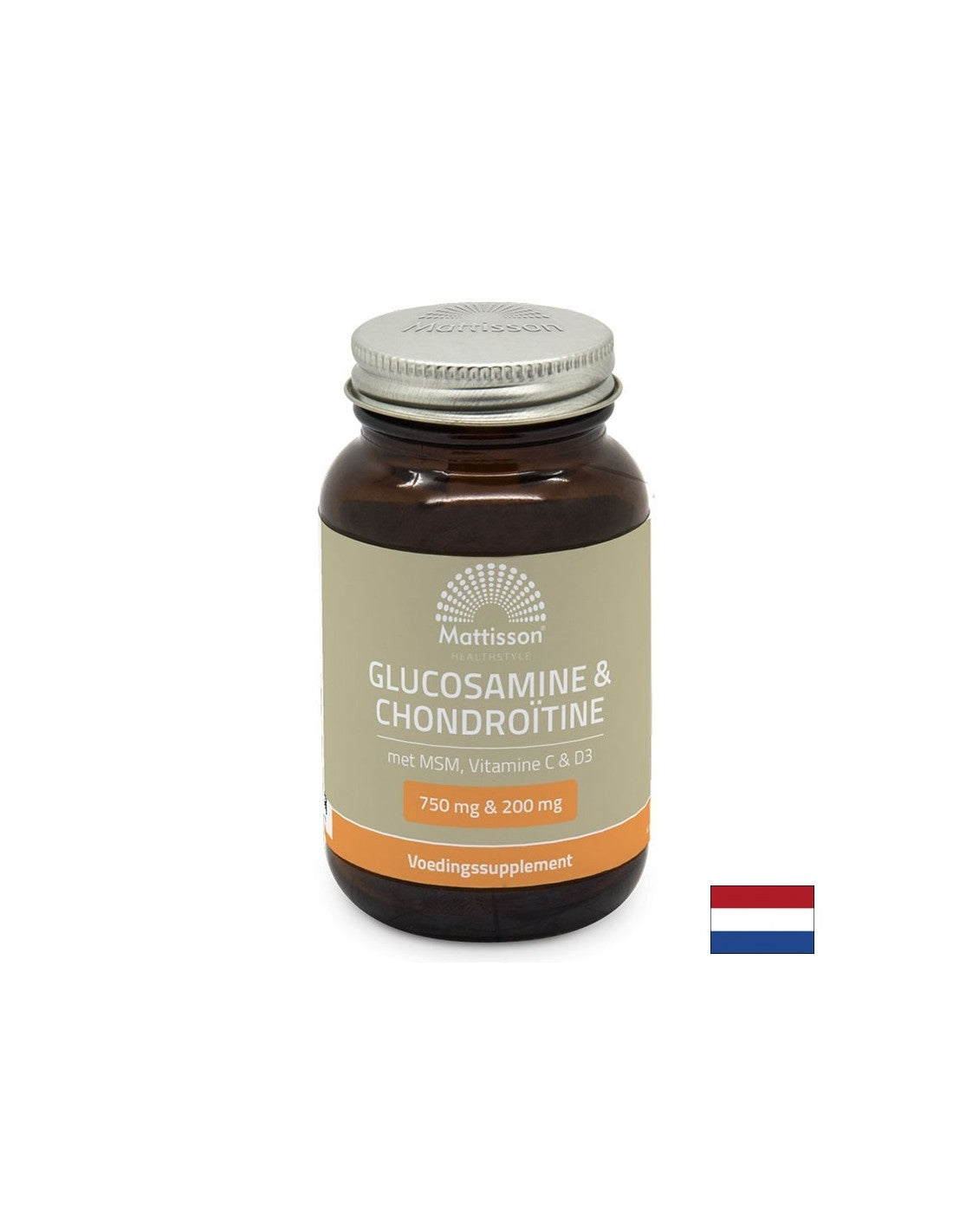 Кости и стави - Глюкозамин, Хондроитин, МСМ + витамини С, D3, 60 таблетки Mattisson Healthstyle - Feel You