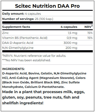 DAA Pro 100 caps. - Feel You
