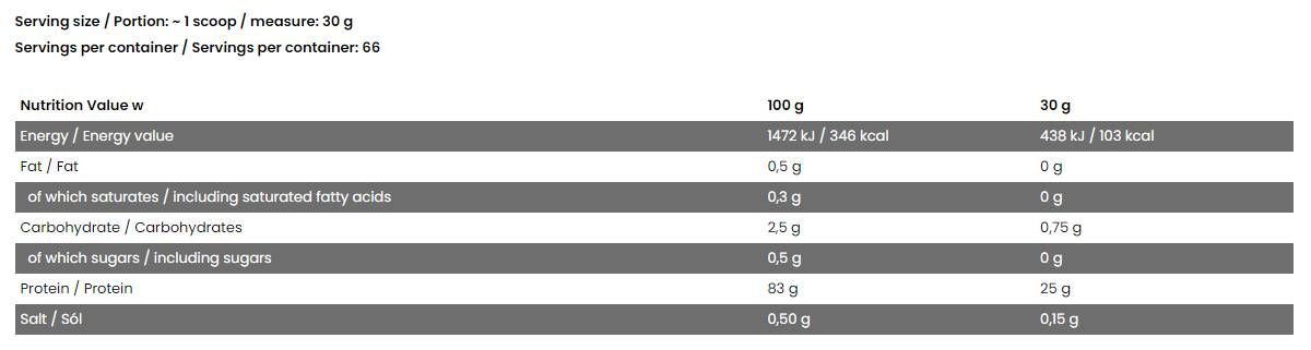 Gold Whey Isolate | Zero Sugar ~ Zero Fat - 2000 грама - Feel You