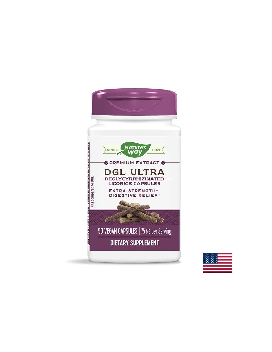 DGL Ultra / ДиДжиЕл - Деглициризиран сладник / Женско биле х 90 капсули Nature’s Way - Feel You