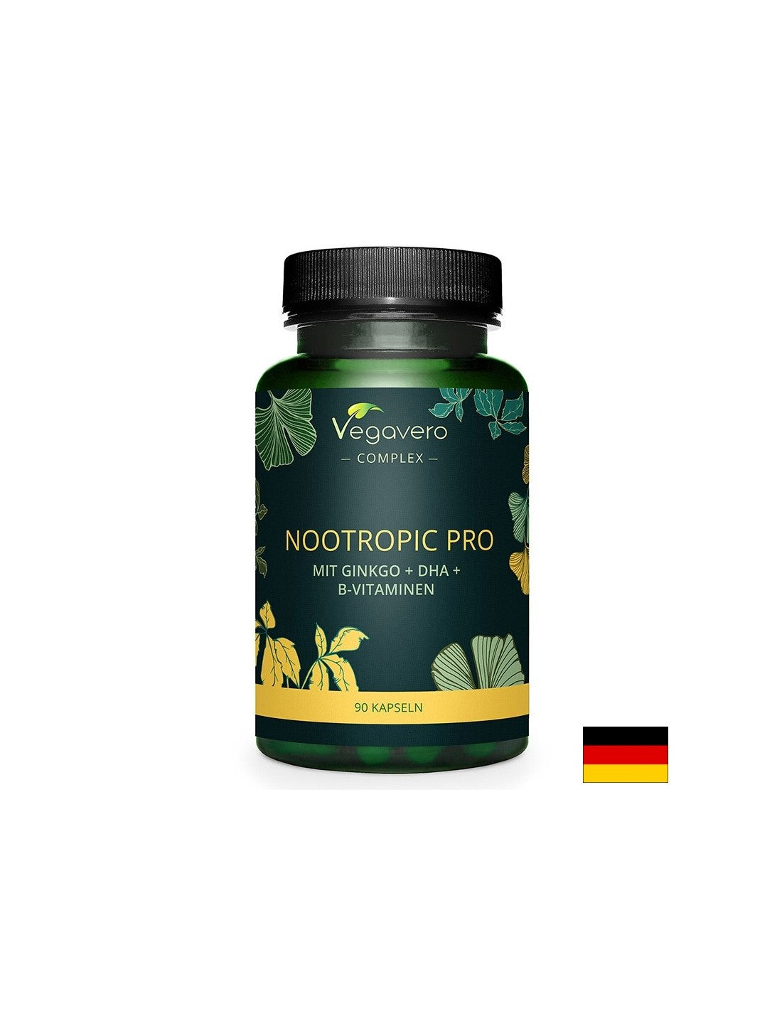 Памет и концентрация - Ноотропик Про с гинко билоба, DHA и витамини В,  90 капсули Vegavero - Feel You