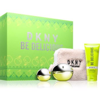 DKNY - Be Delicious Dárková sada EDP 100 ml, tělové mléko 100 ml, miniaturka EDP 15 ml a pouch - 100ml - Feel You