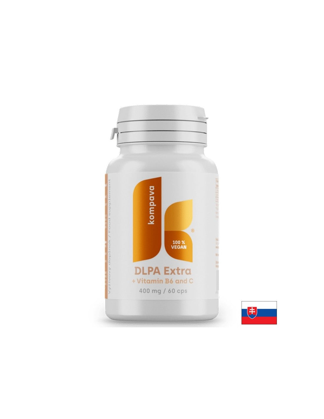 DL-фенилаланин 425 mg + Витамин B6 и Витамин C – Енергия, тонус и нервна система, 60 капсули - Feel You