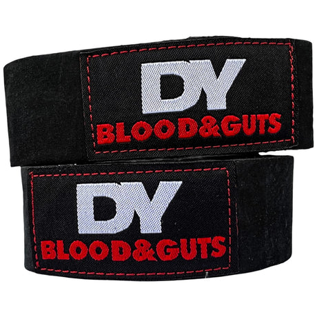 DY Blood and Guts Lifting Straps | Leather - Feel You