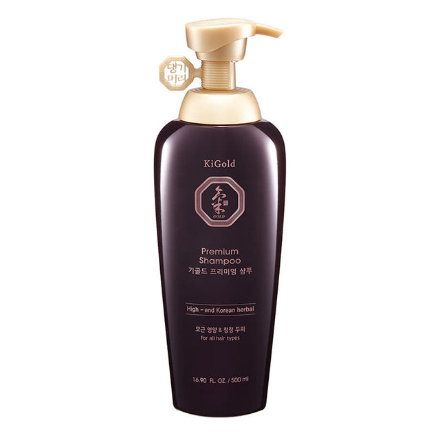 Daeng Gi Meo Ri Ki Gold Premium Shampoo RENEWAL Strengthening Shampoo for Dry and Brittle Hair, 500 ml - Feel You