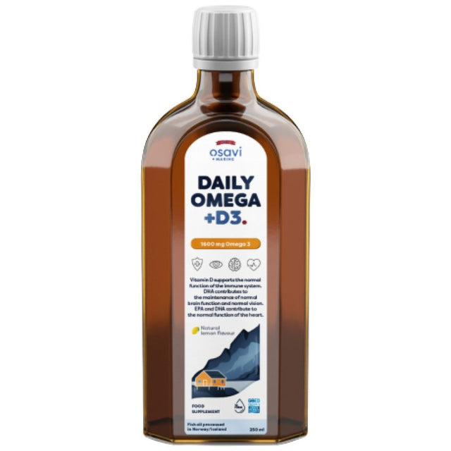 Daily Omega + D3 Liquid | Natural Lemon Flavored - 250 мл - Feel You
