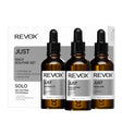 Daily Routine Set Revox B77: Just, Squalane, Nourishing, Oil, For Face, 30 ml + Just, Caffeine 5%, Anti-Dark Circles, Day, Eye Serum, 30 ml + Just, Hyaluronic Acid 5%, Hydrating, Fluid, For Face, 30 ml - Feel You