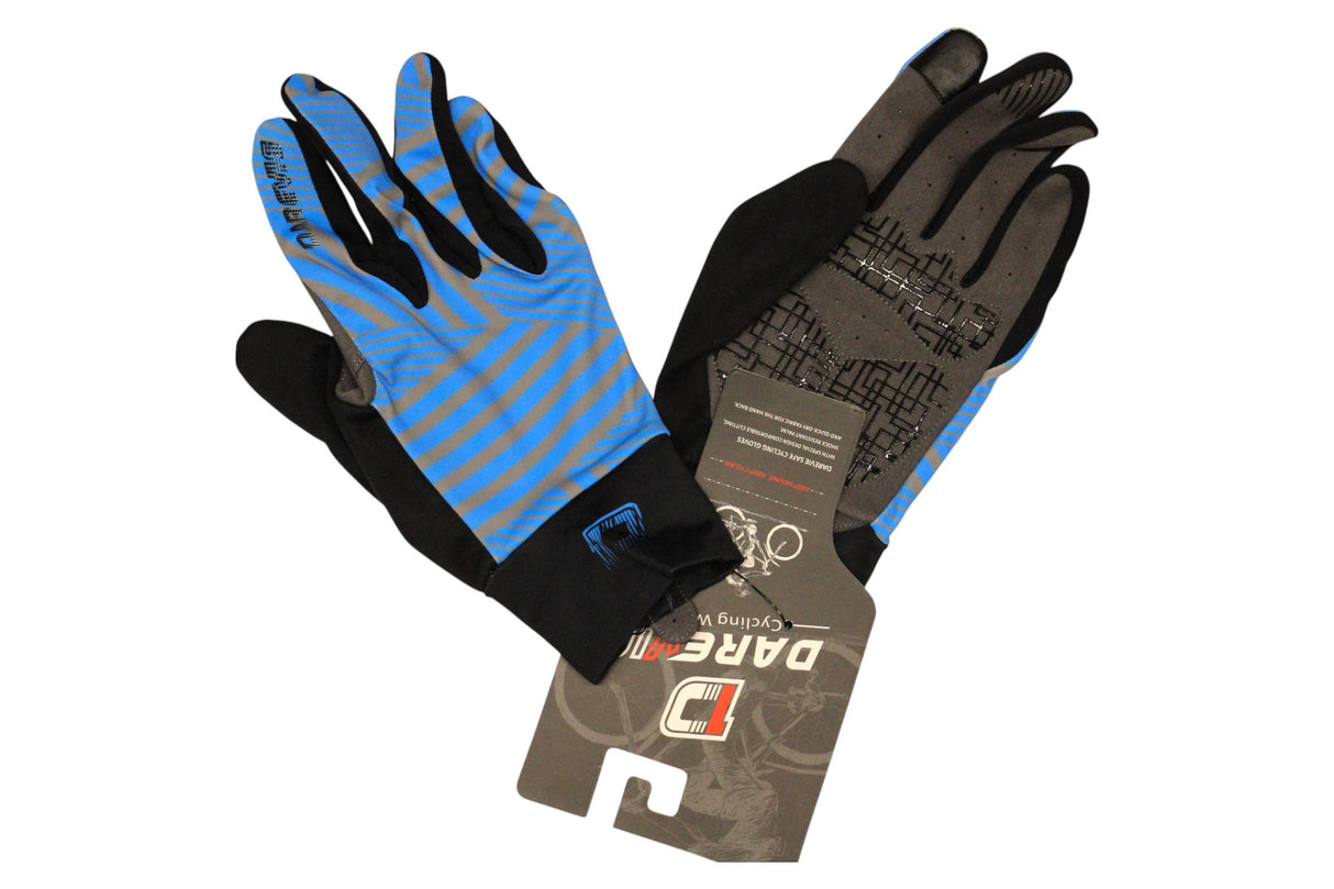 Darevie, Darevie, For Cycling, Synthetic Gloves, Blue/Black, DVG003, Unisex - Feel You