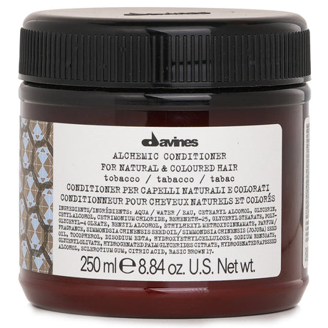 Davines - Alchemic Conditioner For Natural & Coloured Hair Tobacco - Hydratační kondicionér pro zvýraznění barvy vlasů - 250ml - Feel You