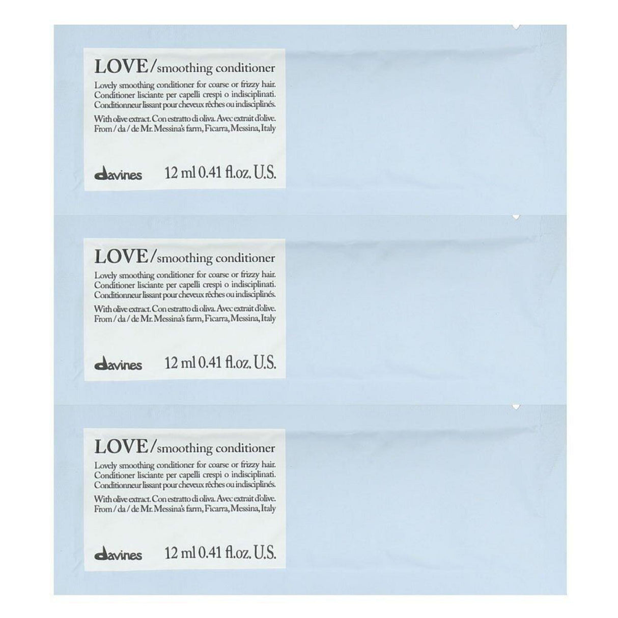 Davines, Love Smoothing, Hair Conditioner, 12 pcs, 12 ml - Feel You