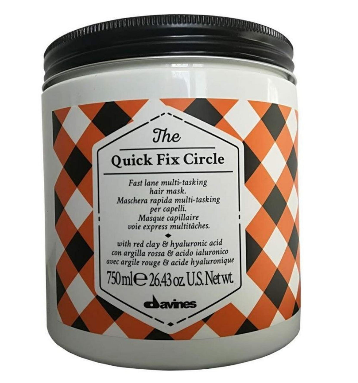 Davines, The Quick Fix Circle, Hair Treatment Clay Mask, Hydrating, 750 ml - Feel You