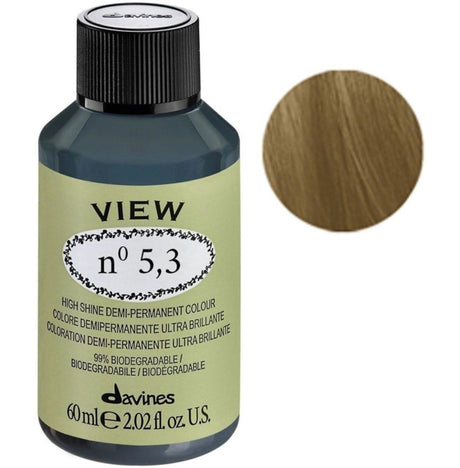 Davines, View, Demi-Permanent Hair Dye, 5.3 , 60 ml - Feel You