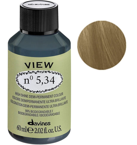 Davines, View, Demi-Permanent Hair Dye, 5.34 , 60 ml - Feel You