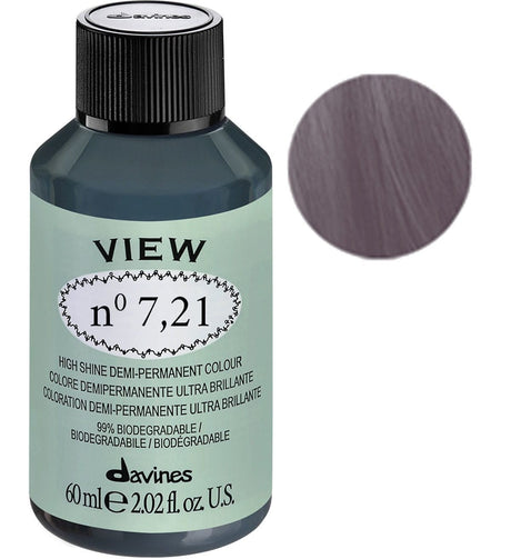 Davines, View, Demi-Permanent Hair Dye, 7.21 Gloss, 60 ml - Feel You