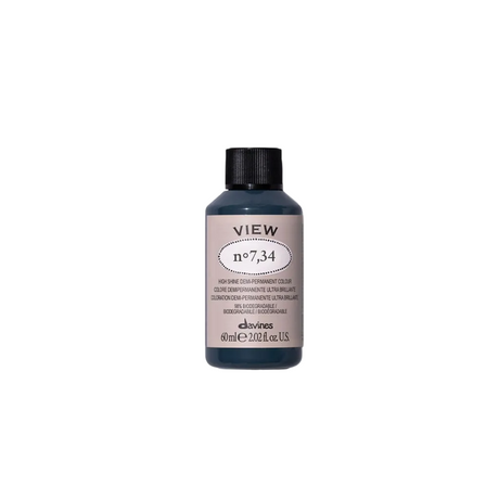 Davines, View, Demi-Permanent Hair Dye, 7.34 , 60 ml - Feel You