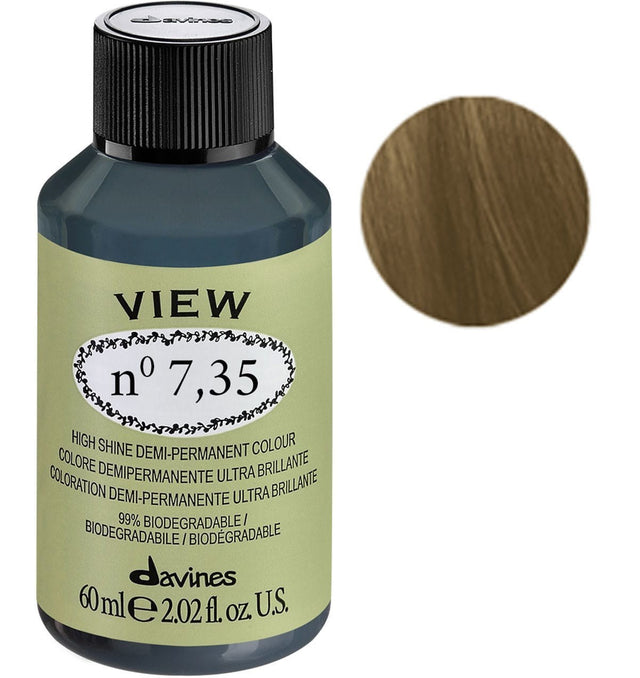Davines, View, Demi-Permanent Hair Dye, 7.35 , 60 ml - Feel You