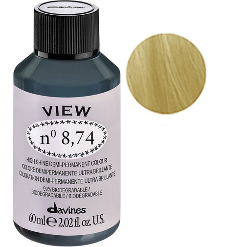 Davines, View, Demi-Permanent Hair Dye, 8.74 Gloss, 60 ml - Feel You