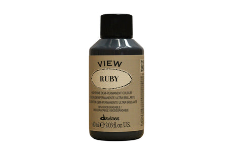Davines, View, Demi-Permanent Hair Dye,  Ruby, 60 ml - Feel You