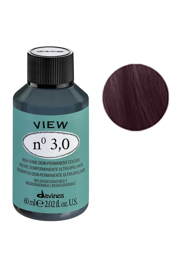 Davines, View, Hair Colouring Cream Toner, 3.0 Dark Brown, 60 ml - Feel You