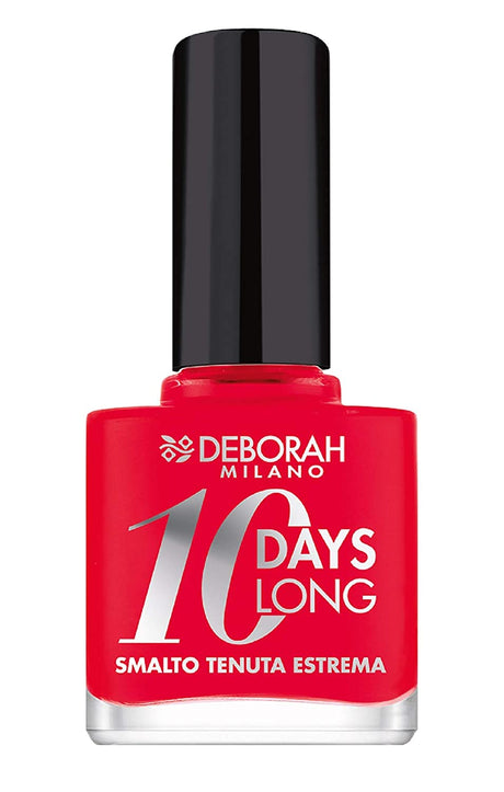 Deborah, 10 Days Long, Nail Polish, EN870, Coral Red, 11 ml - Feel You