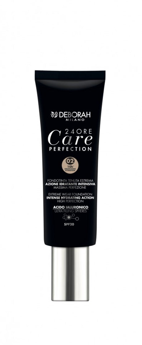 Deborah, 24 Ore Care Perfection, Hydrating, Liquid Foundation, 02, Beige, SPF 20, 30 ml *Tester - Feel You