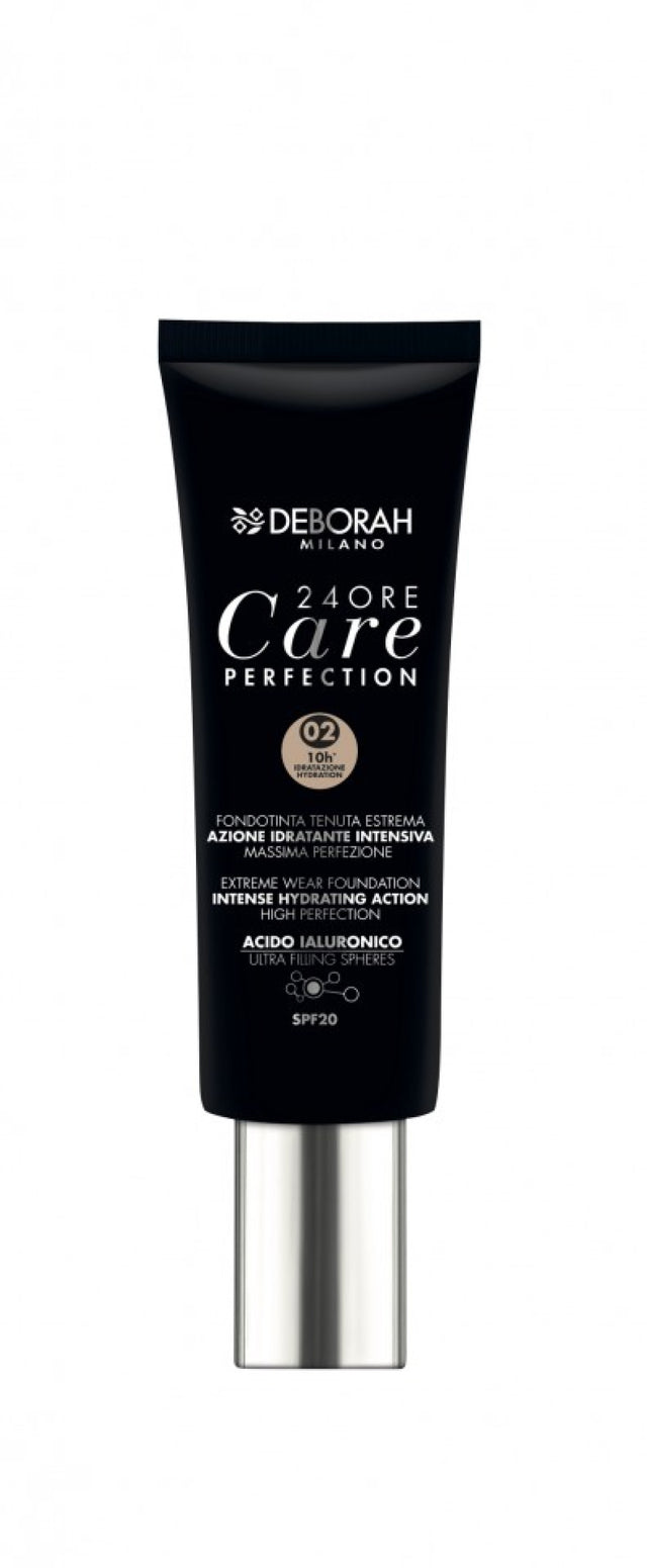 Deborah, 24 Ore Care Perfection, Hydrating, Liquid Foundation, 02, Beige, SPF 20, 30 ml *Tester - Feel You