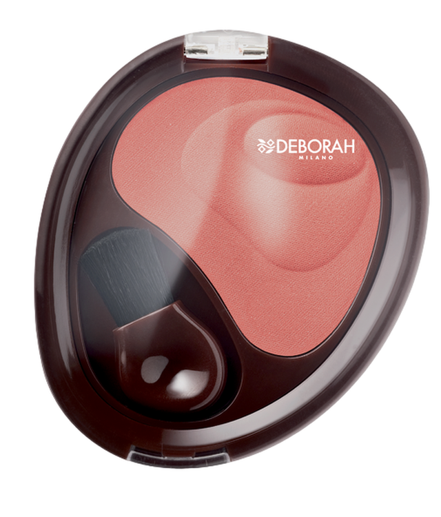 Deborah, Natural, Matte Finish, Blush Compact Powder, 6, Mahogany, 6 g *Tester - Feel You