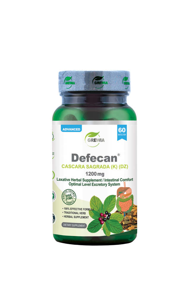 Defecan Cascara Sagrada (K) (DZ), DigeZyme Enzyme Blend – 1200 mg, 60 Caps. - Feel You