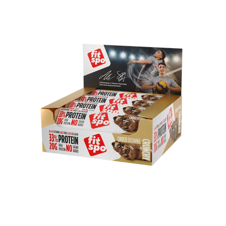 Delight+ Crunchy Protein Bar Шоко Брауни - 12 x 60 грама - Feel You