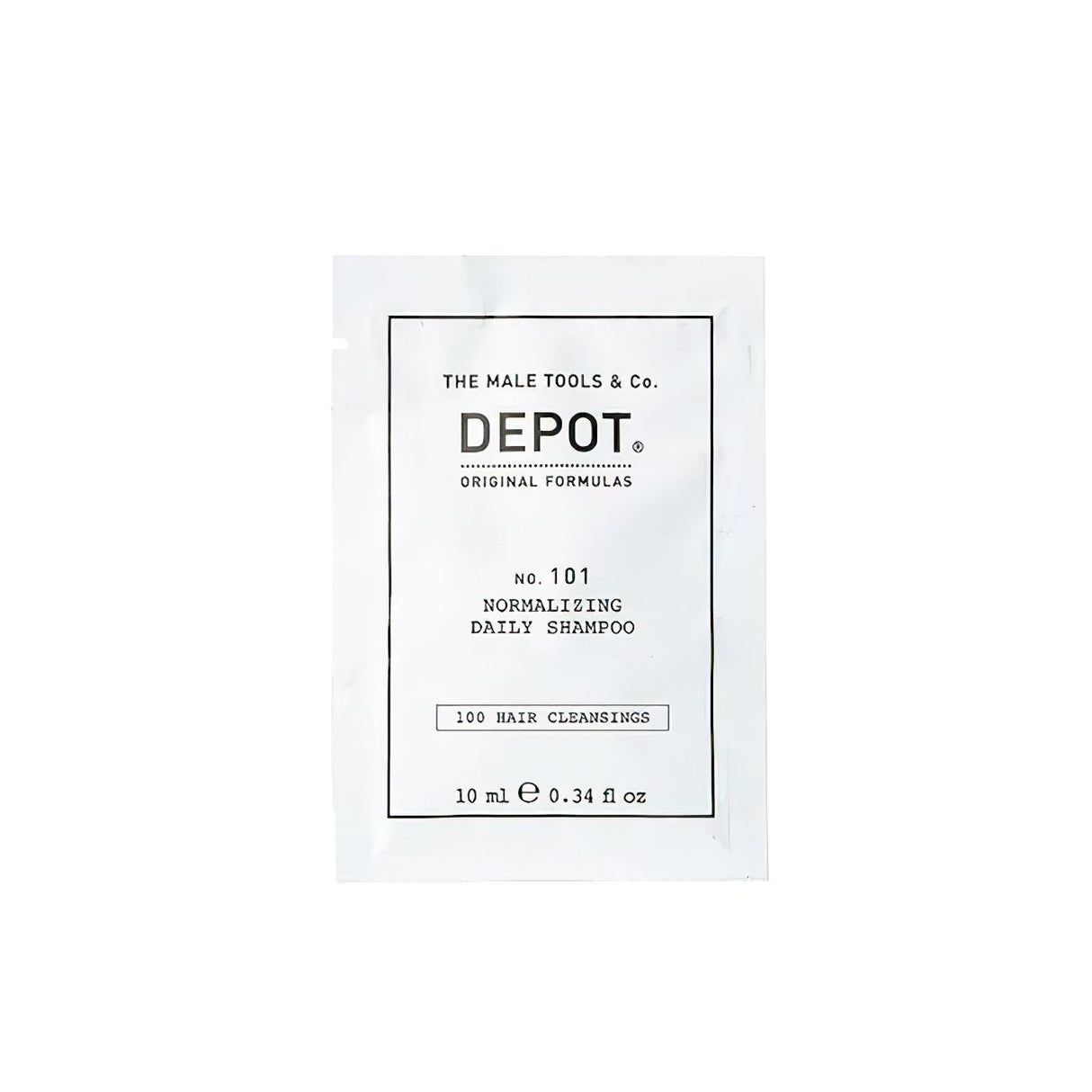 Depot, 100 Hair Cleansing No. 101, Botanical Complex, Hair Shampoo, Normalizing, 10 ml - Feel You