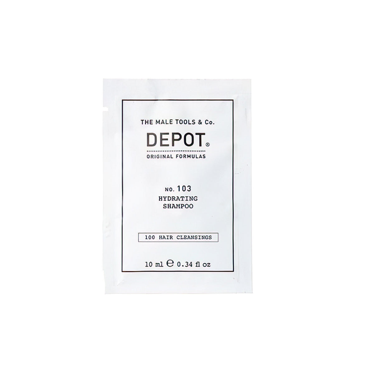 Depot, 100 Hair Cleansing No. 103, Pro-Vitamin B5, Hair Shampoo, For Hydration, 10 ml - Feel You