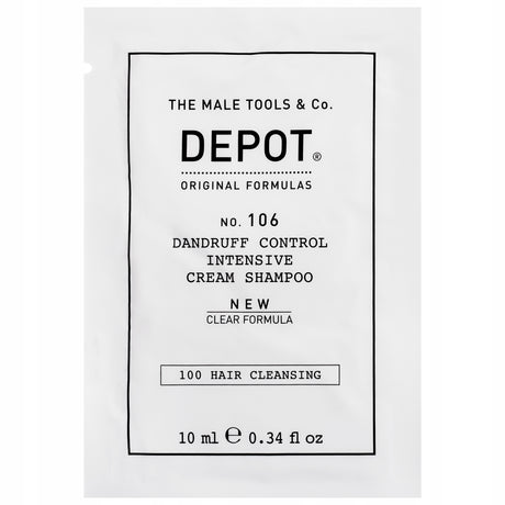 Depot, 100 Hair Cleansing No. 106 Clear Formula, Pro-Vitamin B5, Hair Shampoo, Anti-Dandruff, 10 ml - Feel You