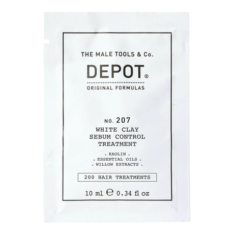 Depot, 200 Hair Treatments No. 207, Kaolin, Scalp Treatment Cream Mask, For Regulation Of Excessive Sebum, 10 ml - Feel You