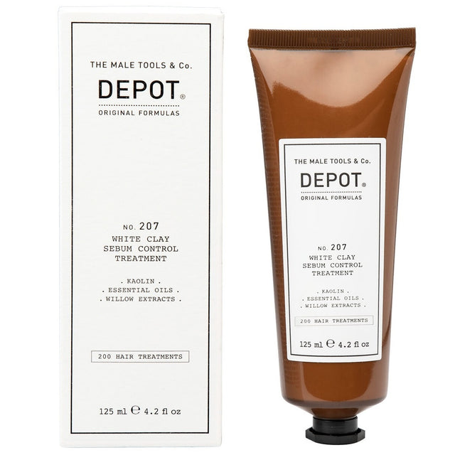 Depot, 200 Hair Treatments No. 207, Kaolin, Scalp Treatment Cream Mask, For Regulation Of Excessive Sebum, 125 ml - Feel You