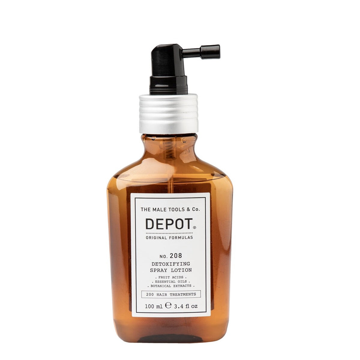 Depot, 200 Hair Treatments No. 208, Botanical Complex, Leave-In Scalp Treatment Lotion, For Detoxing, 100 ml - Feel You