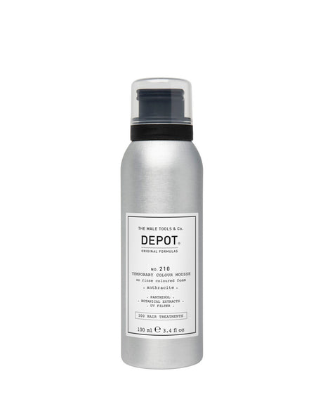 Depot, 200 Hair Treatments No. 210, Panthenol, Hair Colour Leave-In Mousse,  Anthracite, 100 ml - Feel You