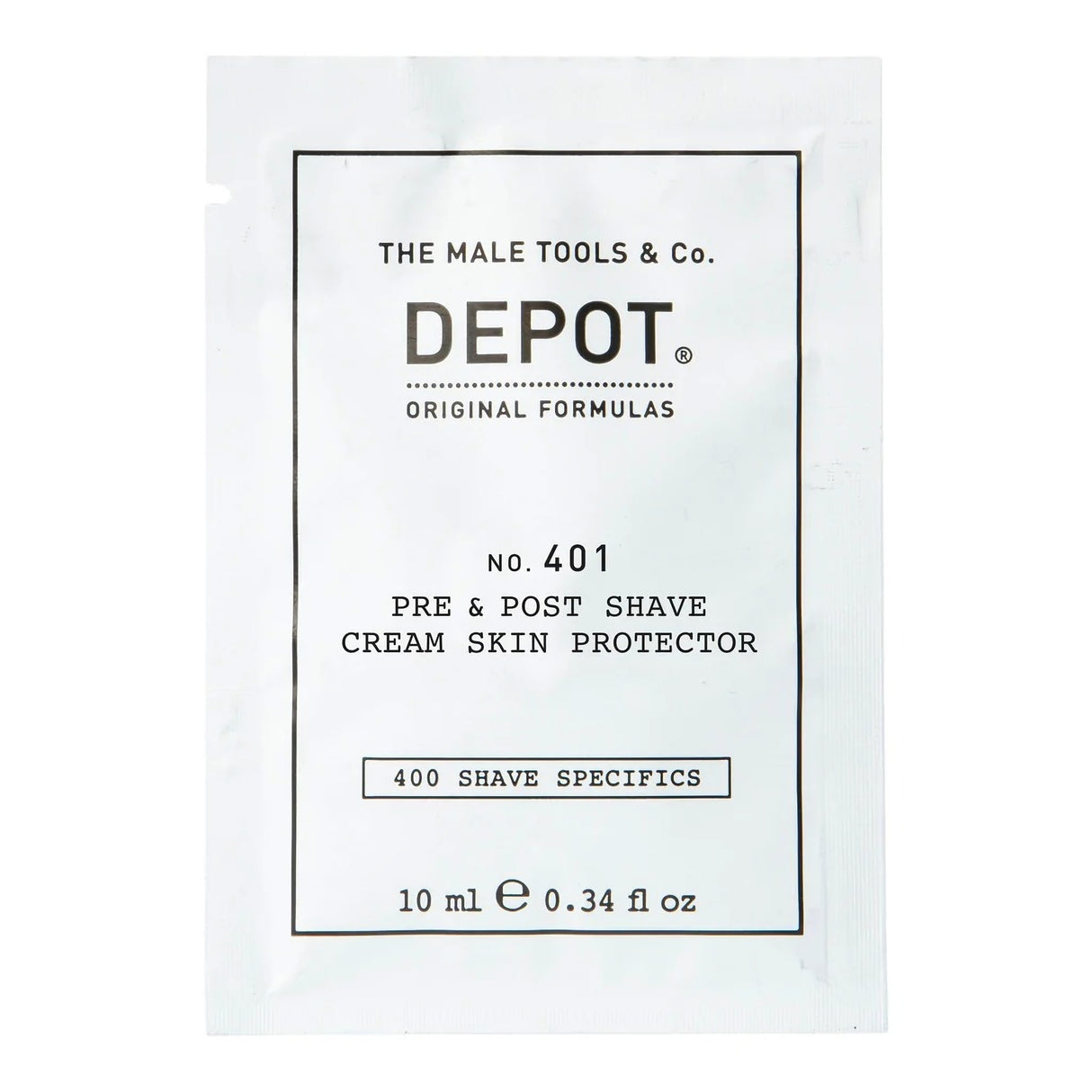 Depot, 400 Shave Specifics No. 401, Soothing, Pre & Post Shaving Cream, 10 ml - Feel You