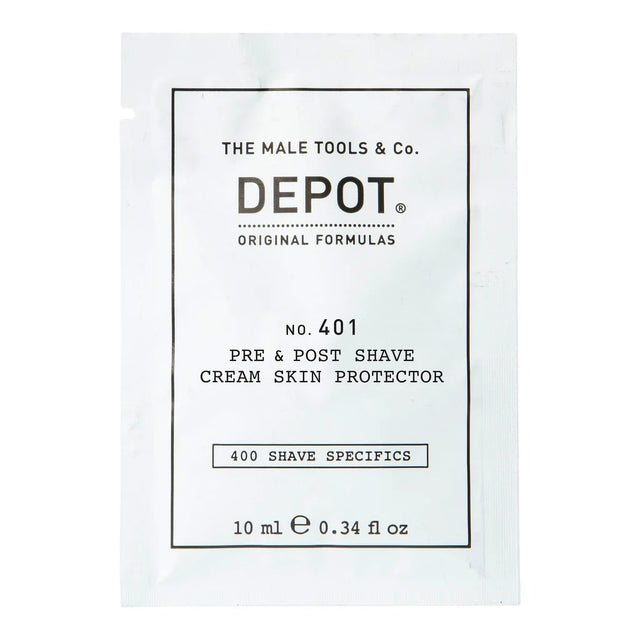 Depot, 400 Shave Specifics No. 401, Soothing, Pre & Post Shaving Cream, 10 ml - Feel You