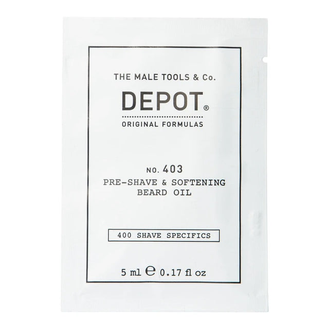 Depot, 400 Shave Specifics No. 403, Sweet Almond, Softening, Pre-Shaving Oil, 5 ml - Feel You