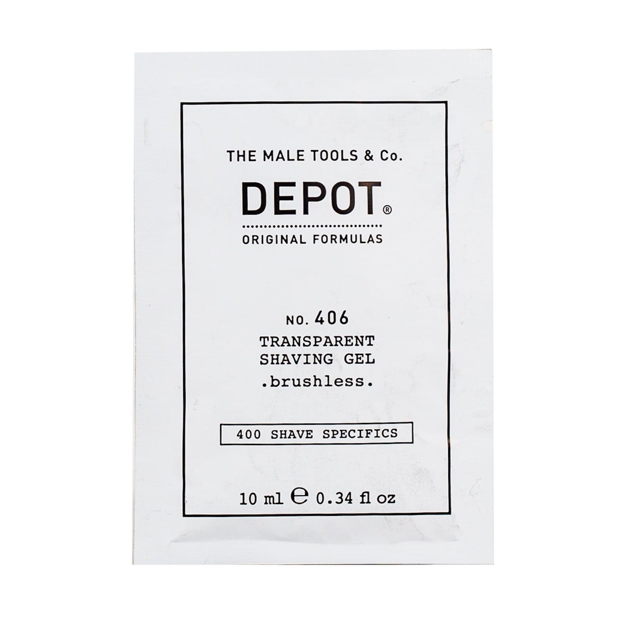 Depot, 400 Shave Specifics No. 406, Menthol, Softening & Refreshing, Shaving Gel, 10 ml - Feel You