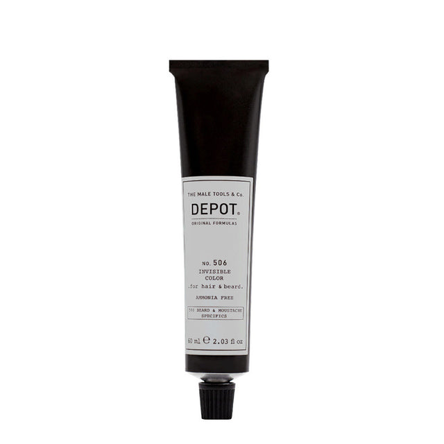 Depot, 500 Beard & Mustache Specifics No. 506 Invisible Clour, Semi-Permanent Hair Dye, Titanium, 60 ml - Feel You