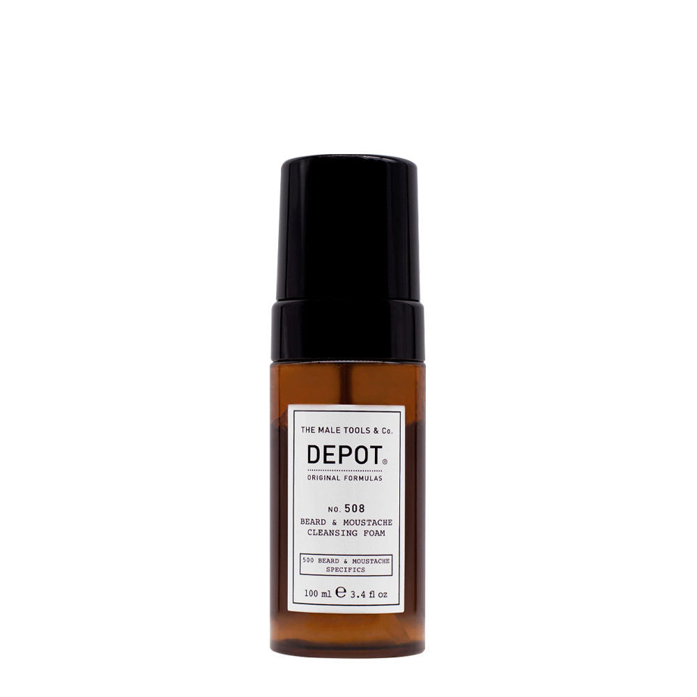 Depot, 500 Beard & Mustache Specifics No. 508, Beard Foam, For Cleansing, 100 ml - Feel You