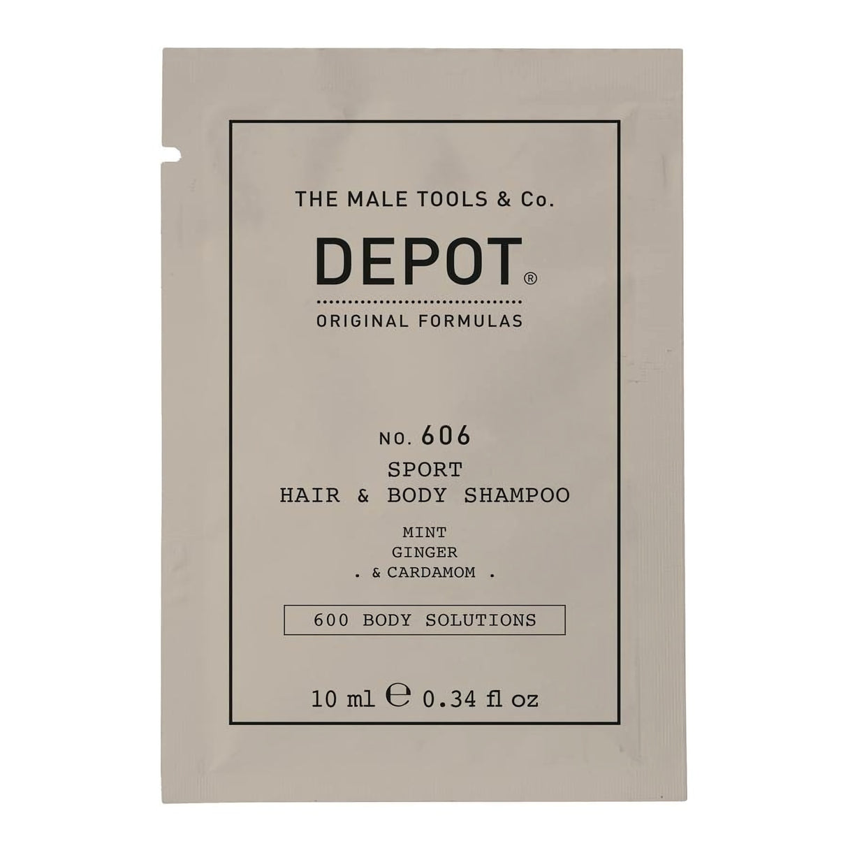 Depot, 600 Body Solutions  No. 606, Shower Gel & Shampoo 2-In-1, Botanical Complex, 10 ml - Feel You